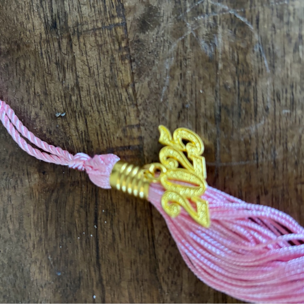 Pink and Gold 2025 Tassel